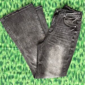 Black distressed jeans